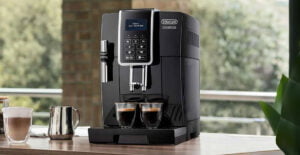 Cafetière expresso avec broyeur Delonghi Dinamica avec afficheur.
