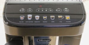 Panneau de commande de la Delonghi Magnifica Evo Latte. (c) Labo Maison