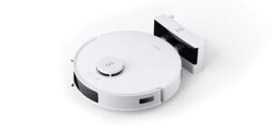 La base du robot aspirateur Ecovacs Deebot ne fait que charger.