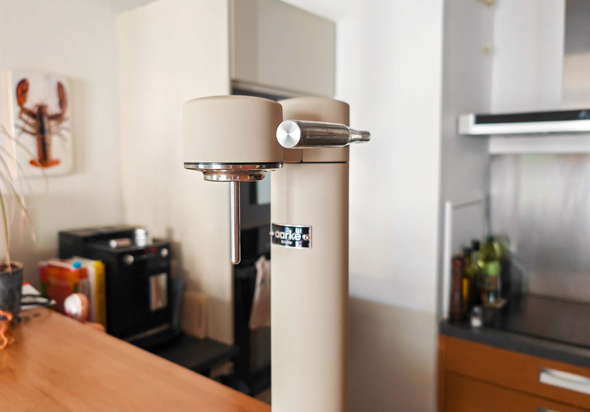 Manette de gazéification de la Carbonator 3 en gros plan