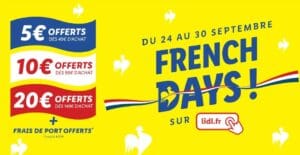 Offre Lidl pour les French Days