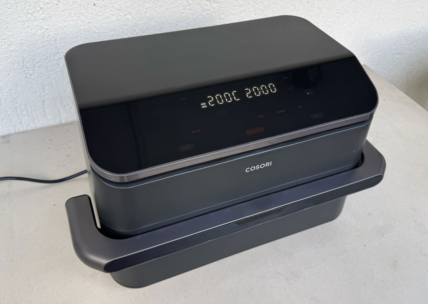 Panneau de commande tactile du Cosori Dual Blaze TwinFry