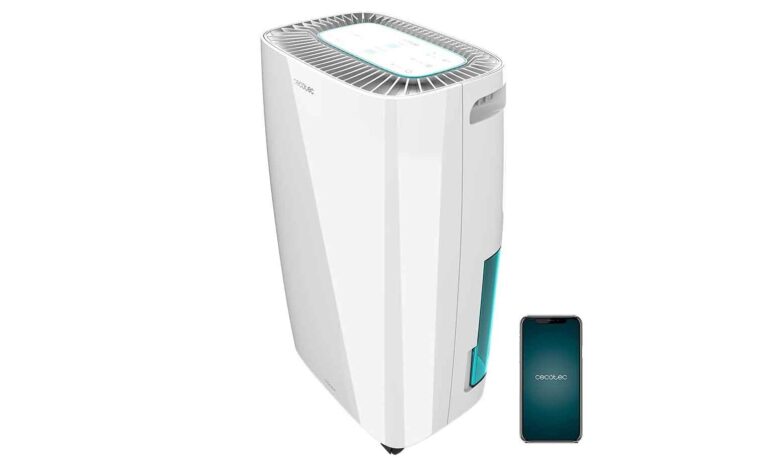 Cecotec Big Dry 4000 Expert, un déshumidificateur pour pièces jusqu'à 40 m² avec une capacité de 10 litres par jour.