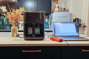 Test du Air fryer Dreame Mova AeroChef FD10 Pro : mesure de températures. (c) Labo Maison