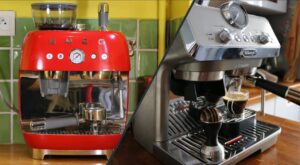 Duel machines à café à grain semi-automatique : Smeg GF03 vs Delonghi Specialista Ate Evo (c) Labo Maison