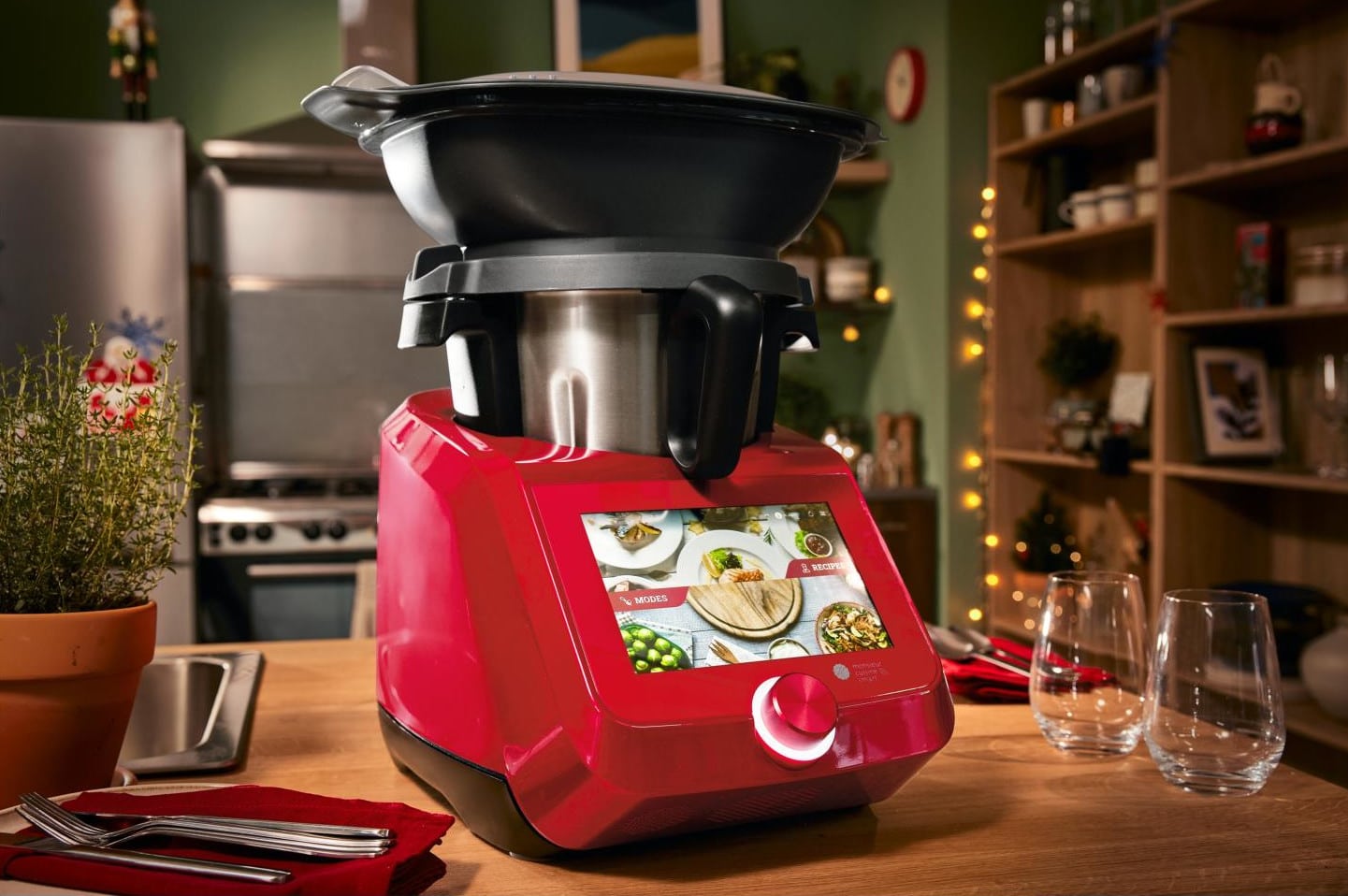 Robot cuiseur Lidl Monsieur Cuisine Smart en rouge