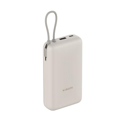 Xiaomi 33W Power Bank 20000mAh avec câble intégré — Beige