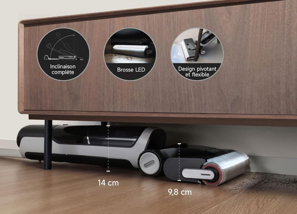 L'aspirateur laveur Dreame H14 Pro en promo à 255 € au lieu de 699 €.