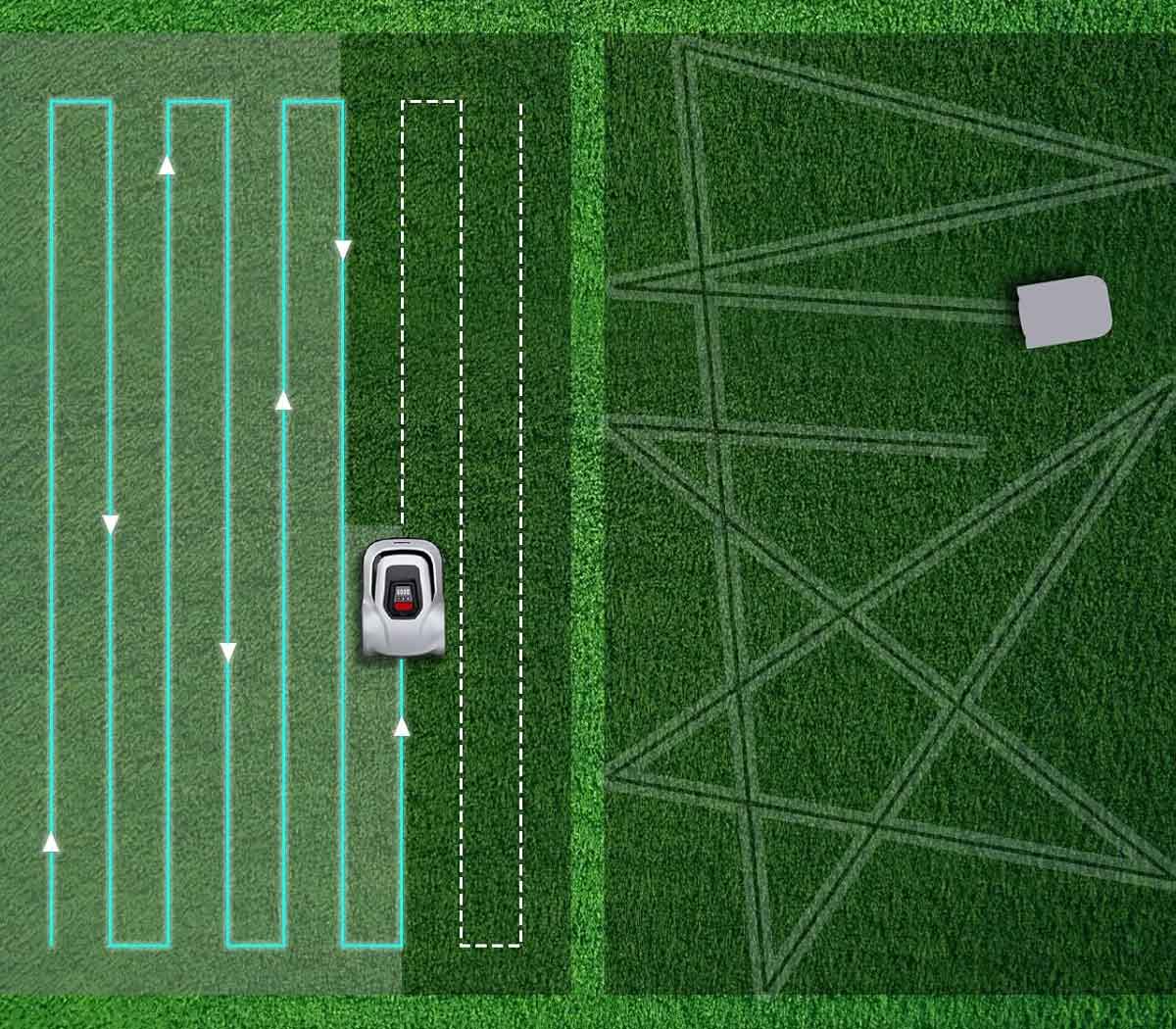 Le Robot tondeuse Anthbot Pion optimise sa navigation avec une cartographie et des itinéraires intelligents.