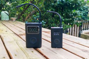 Le Xiaomi Portable Electric Air Compressor 2 Pro est environ deux fois plus gros que les modèles précédents. (c) Labo Maison