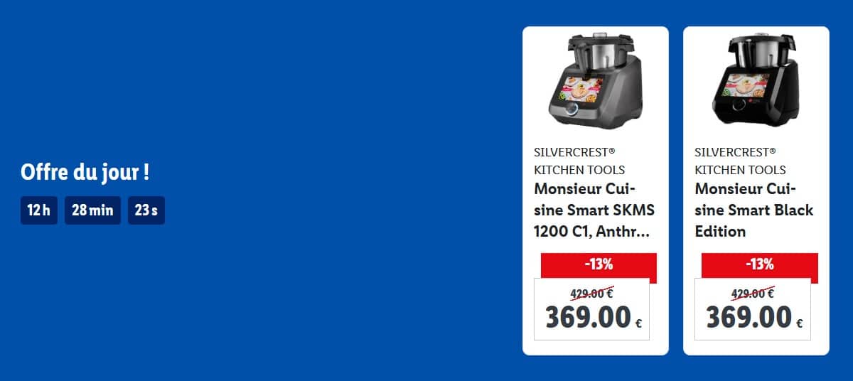 Le robot-cuiseur Lidl Monsieur Cuisine Smart en promo aujourd'hui