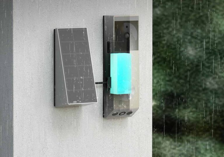 Boîtier étanche certifié IP65, résiste à la pluie et aux conditions extérieures difficiles.