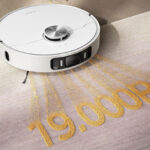 L40 Ultra AE de Dreame en fonctionnement, aspiration 19 000 Pa