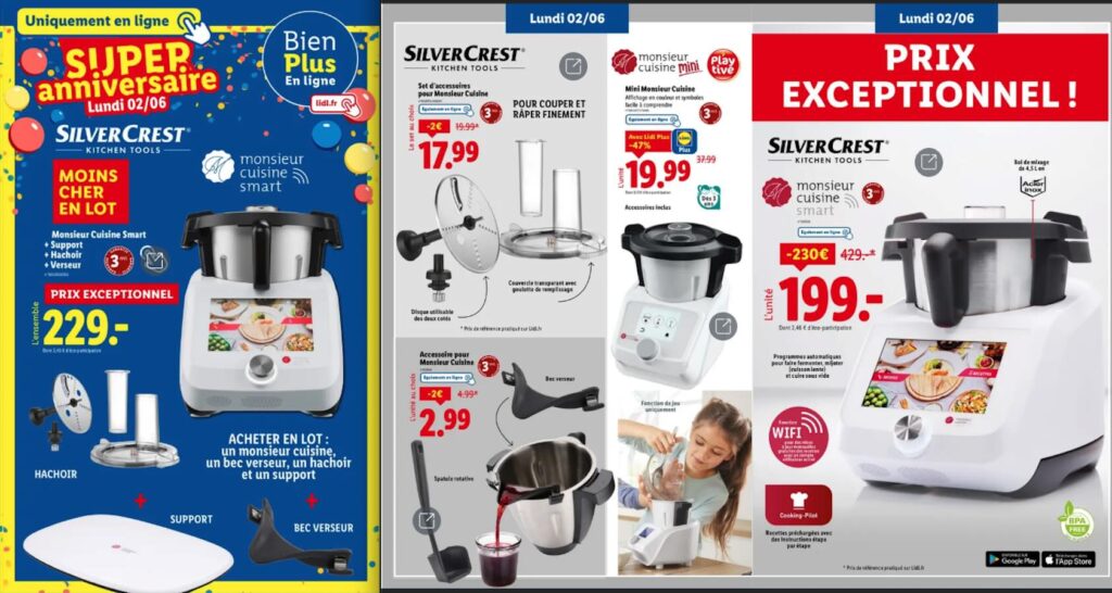 Offre Lidl Monsieur Cuisine Smart 2 juin 2025