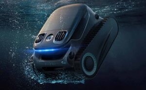 Photo du robot Aiper Scuba S1 Pro de face, prêt à l’usage.