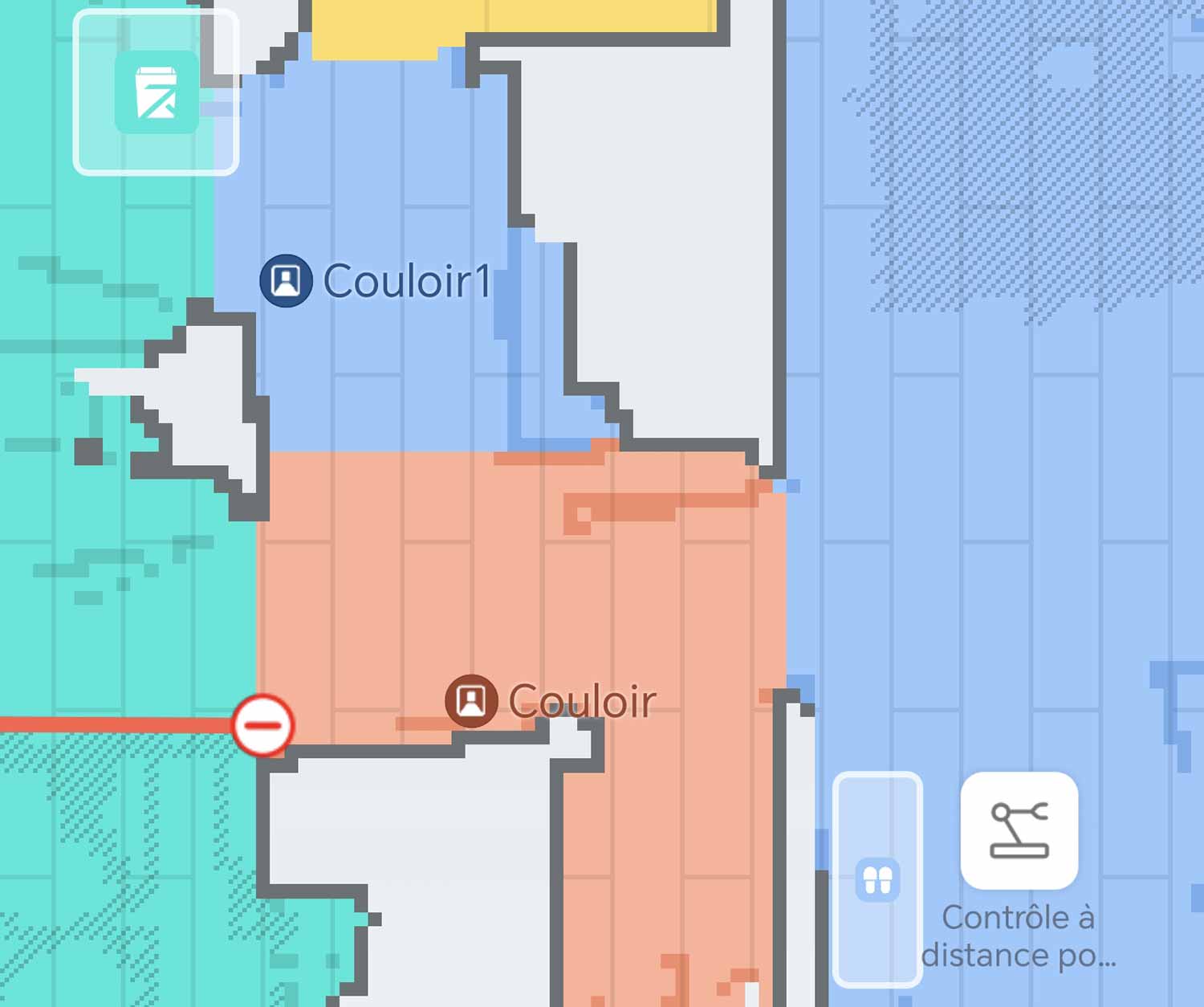 Zones de rangement configurables dans l’application Roborock pour le Saros Z70