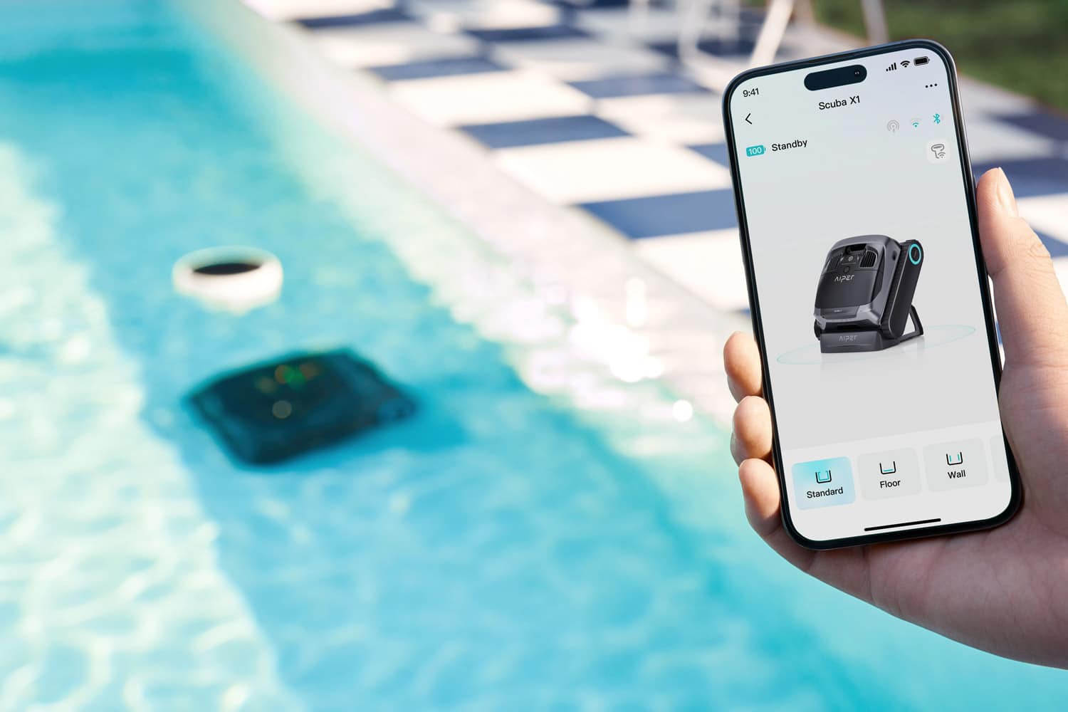 Application du robot piscine Aiper scuba X1