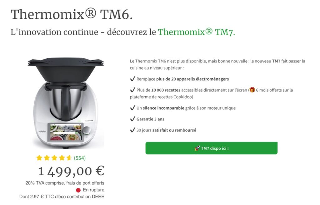 La fin du Thermomix TM6