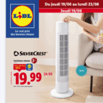 Le ventilateur colonne Lidl SIlvercrest