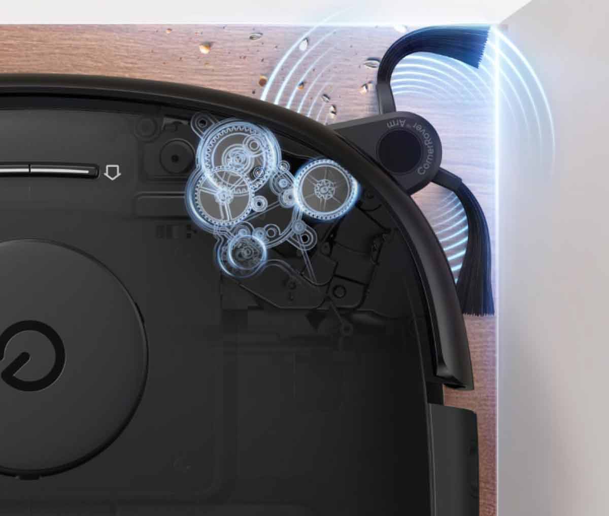 Bras extensible CornerRover pour le nettoyage des angles.