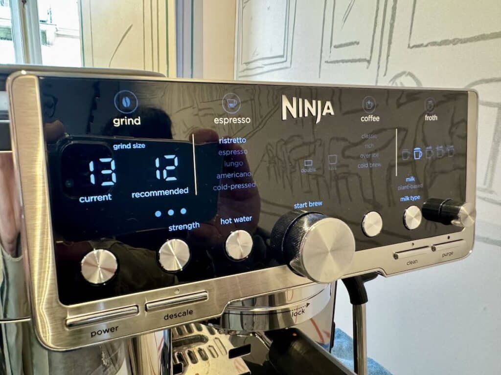 Le choix de boissons de la Ninja Luxe Café Pro ES701EU © Labo Maison