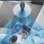 Diffusion du flux d’air du ventilateur avec oscillation et grille orientable