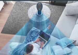 Diffusion du flux d’air du ventilateur avec oscillation et grille orientable