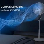Fonctionnement silencieux du ventilateur Rowenta à 32 dB(A)