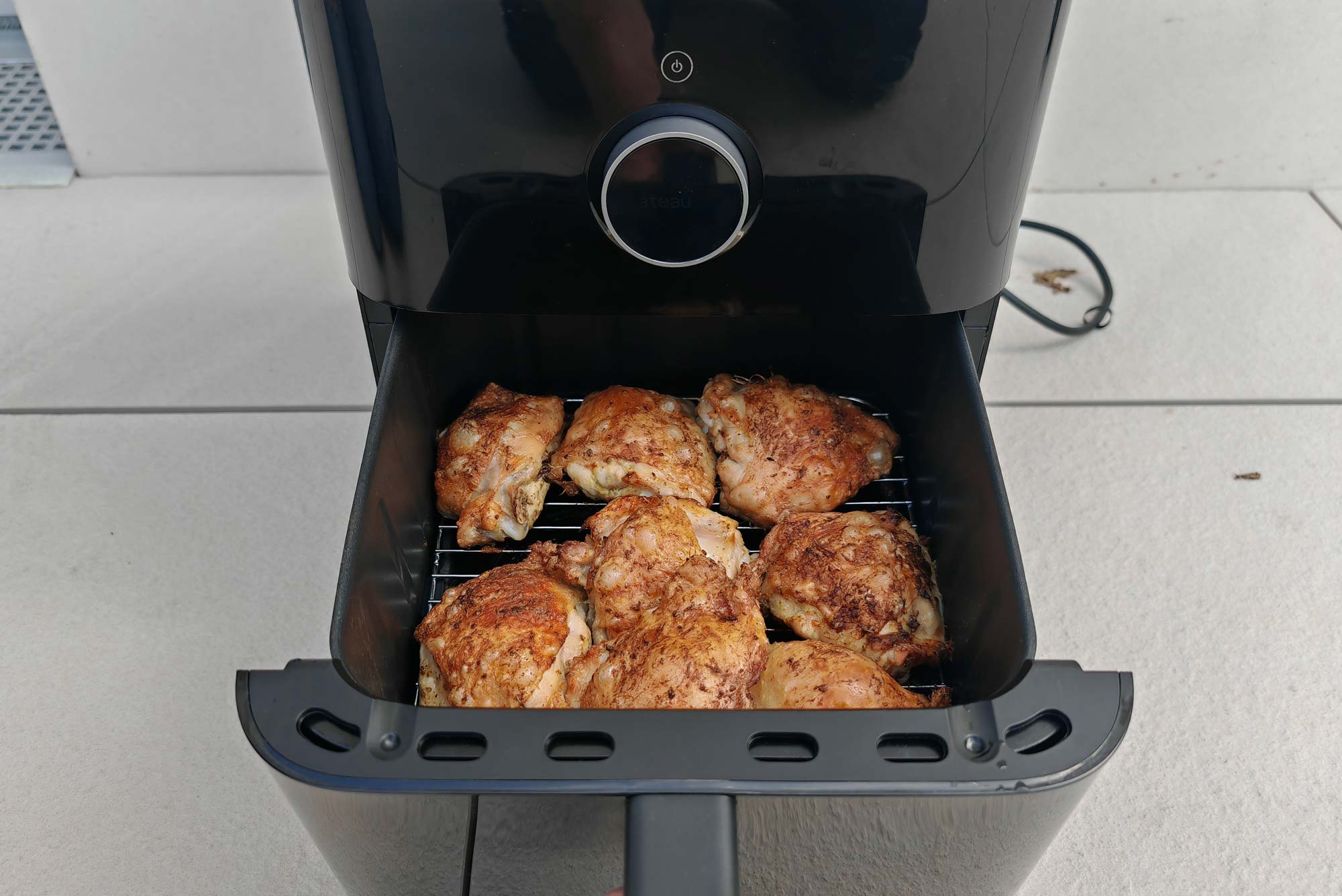 Cuisson homogène de hauts de cuisses de poulet dans le Xiaomi Smart Air Fryer 6.5L