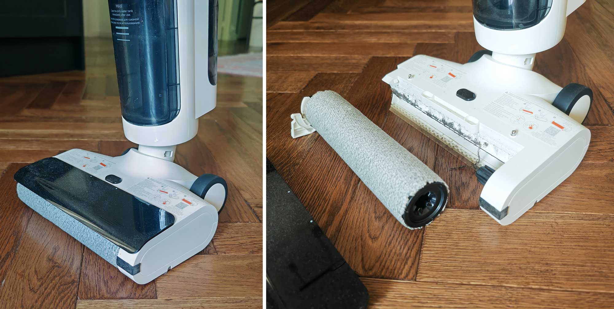 Démontage du rouleau de l’aspirateur laveur pour l’entretien