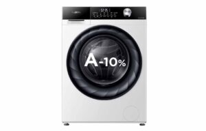 Affichage des consommations d’eau et d’électricité du lave-linge Valberg