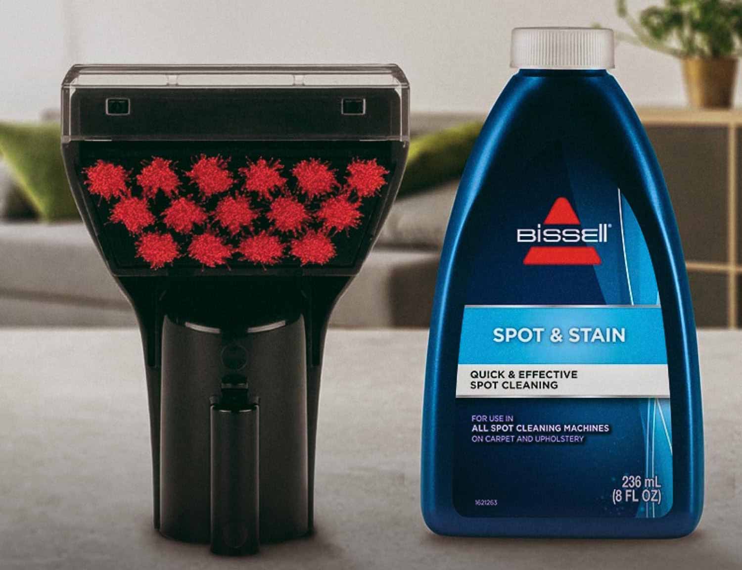 Brosse pour taches incrustées et solution nettoyante Bissell SpotClean