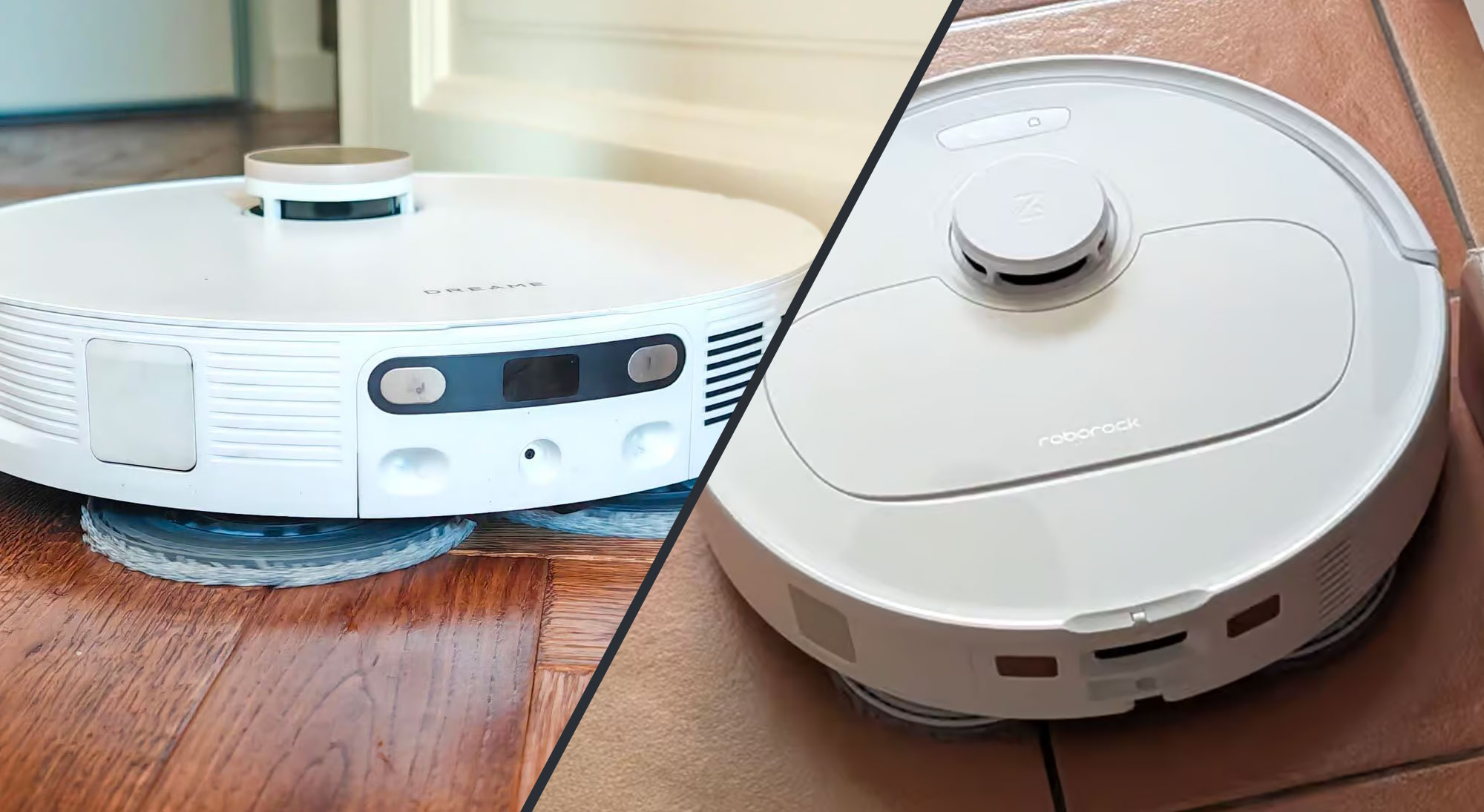 Duel entre le Dreame L10S Pro Ultra Heat et le Roborock QV 35A, deux robots aspirateurs laveurs haut de gamme