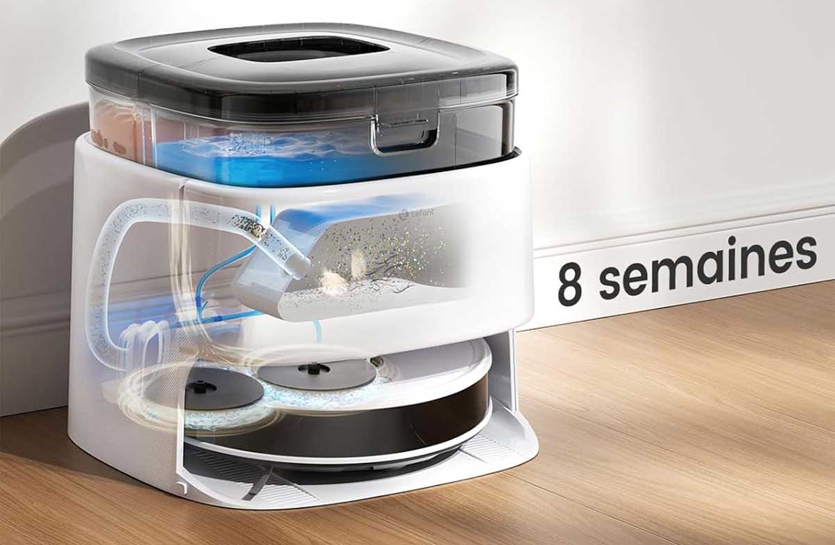 Station compacte du Lefant M3 avec aspiration, lavage et séchage