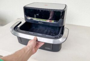 Poignée du tiroir du Moulinex Easy Fry Dual Flex