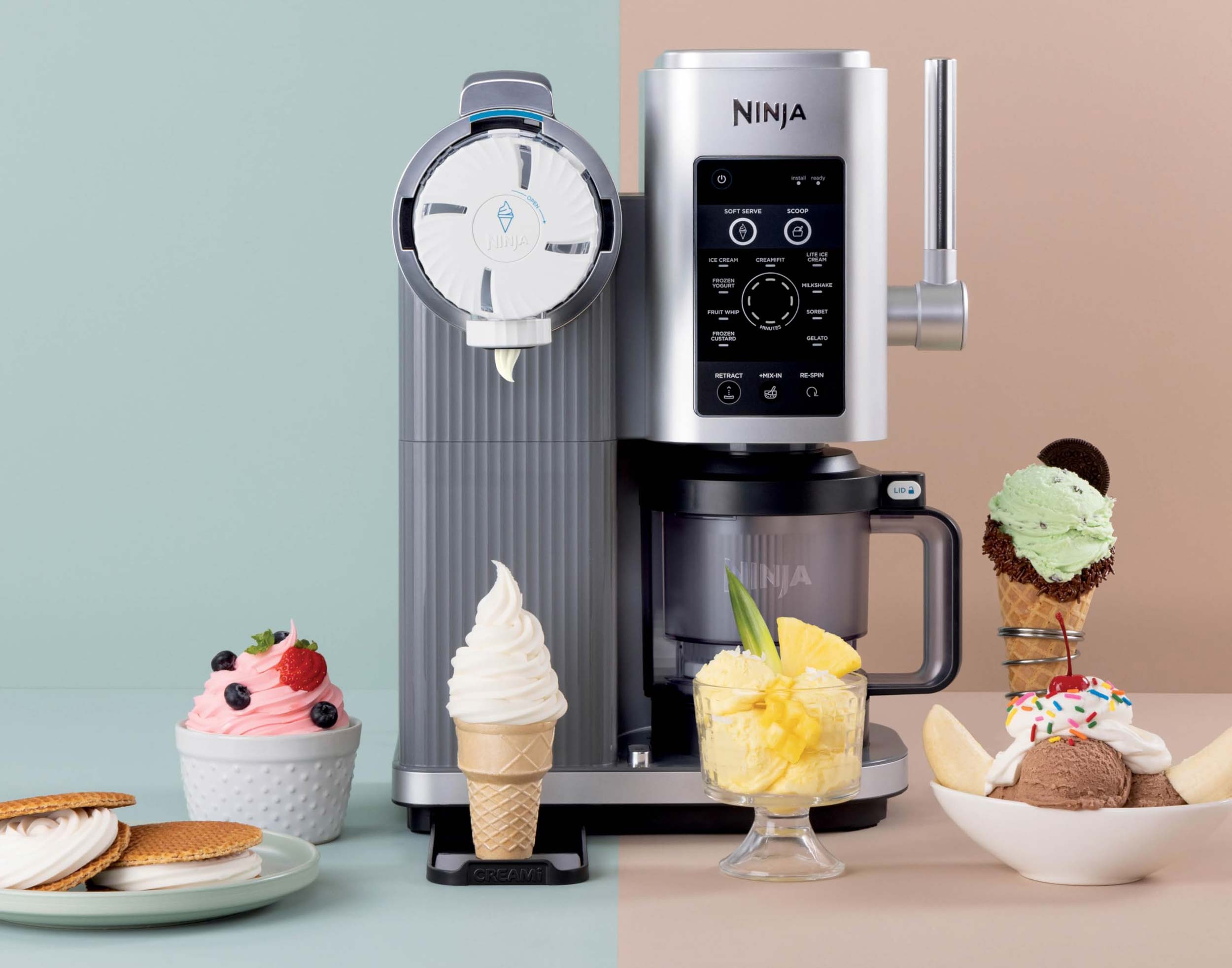 Machine à glaces Ninja Creami Swirl en promo à 349,99 €