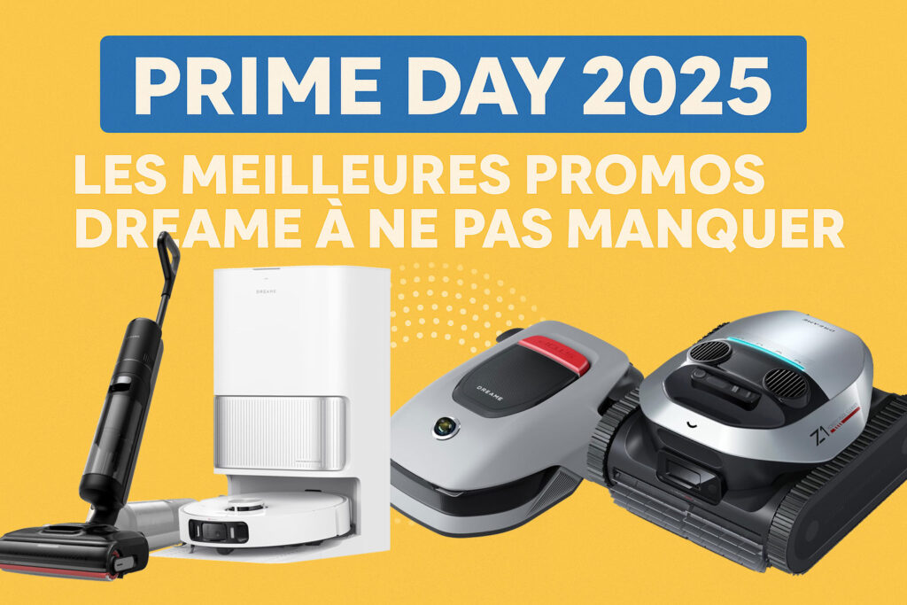 Prime Day 2025 – visuel des promotions Dreame sans produits visibles