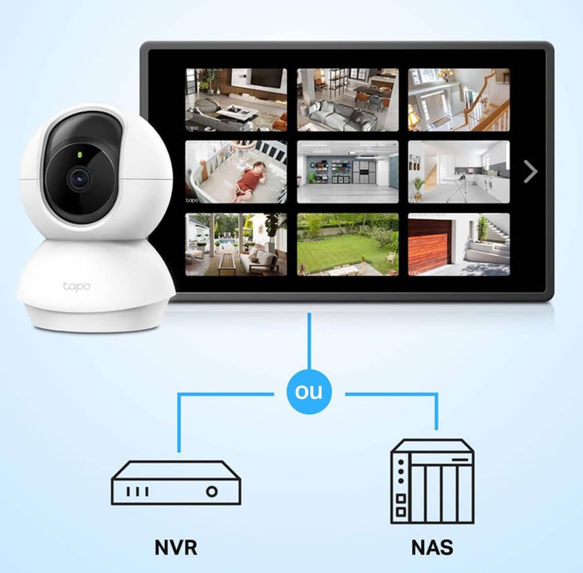 Caméra Tapo C210 connectée à un NAS ou un enregistreur NVR via RTSP