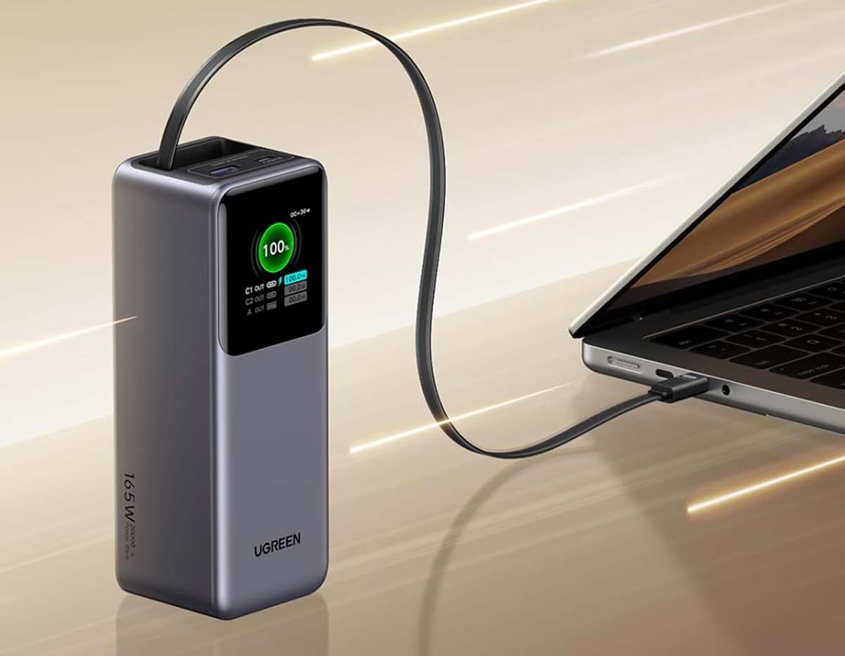 Port USB-C 100W bidirectionnel pour charge et recharge ultra-rapides