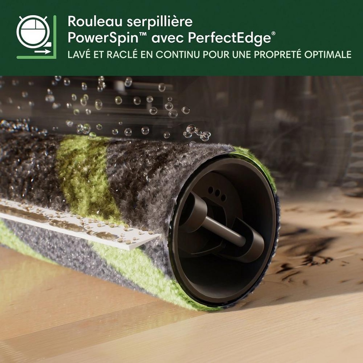 Le rouleau auto-nettoyant du nouveau iRobot