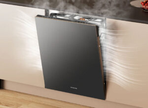 Ouverture de la porte du lave-vaisselle Dreame DZ60 Pro par double tapotement
