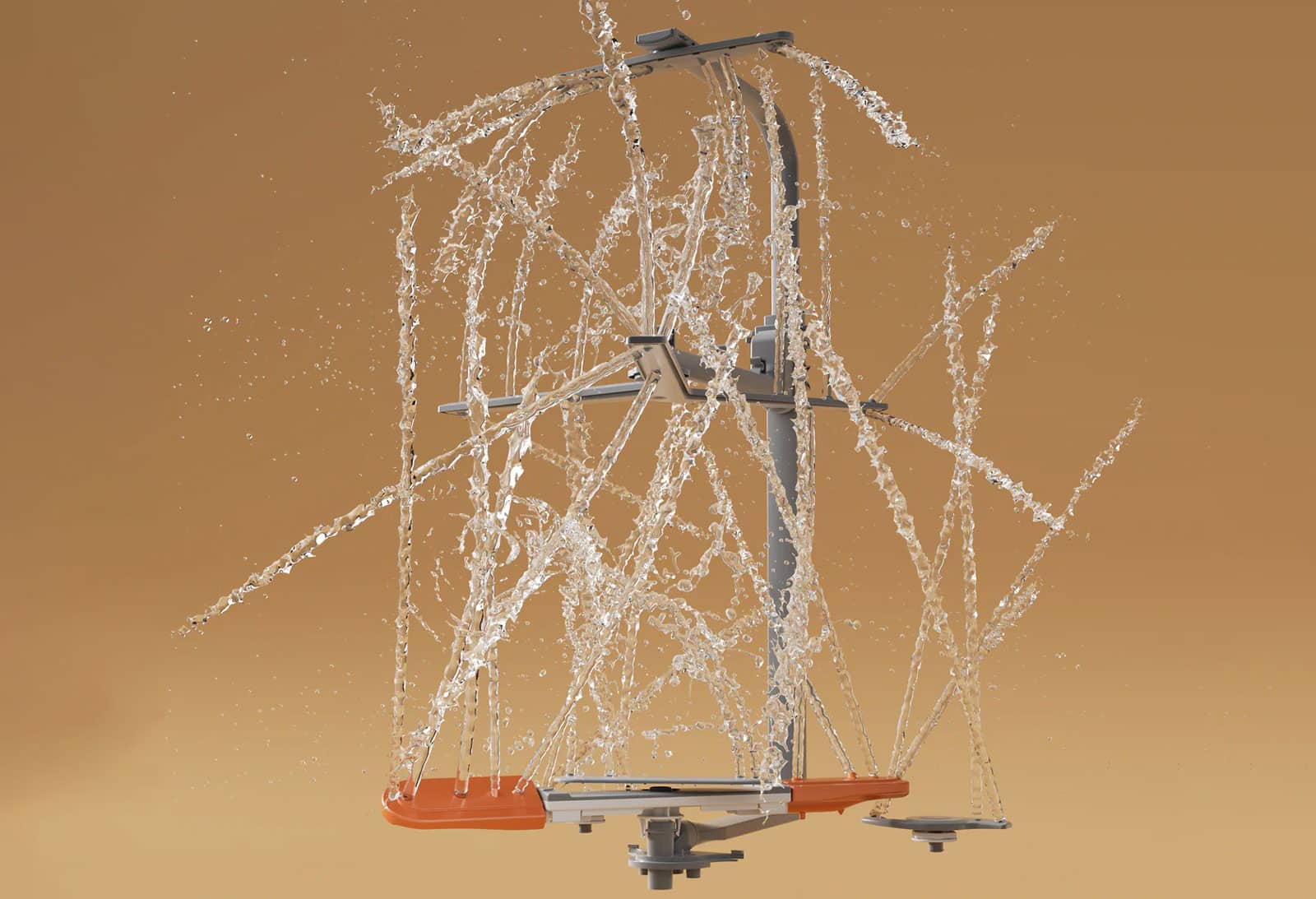 Système de lavage 360 HydraFlow du lave-vaisselle Dreame DZ60 Pro