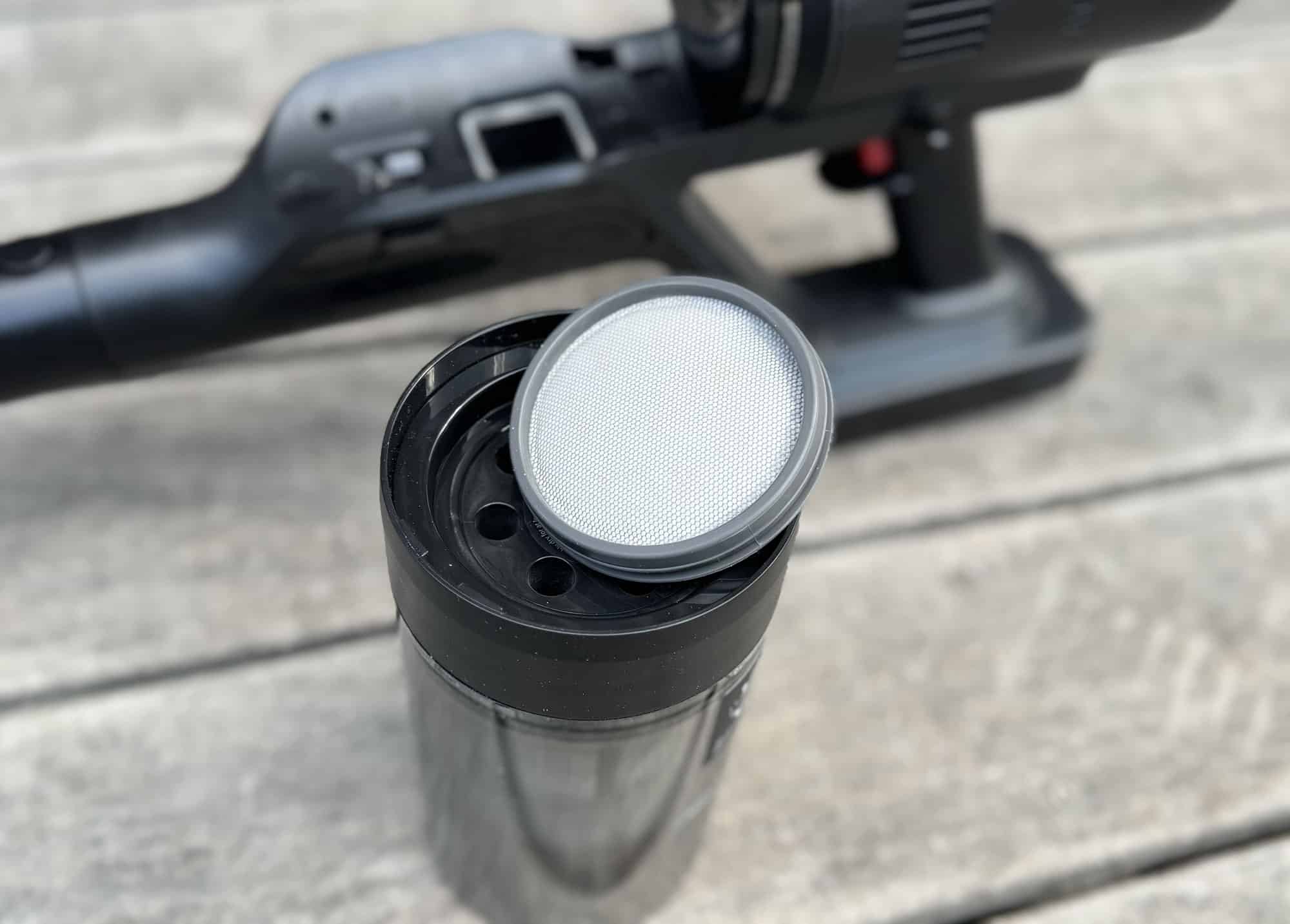 Entretien du filtre lavable au-dessus du collecteur sur le Dreame H15 Mix