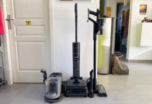 Dreame H15 Mix avec station de nettoyage, aspirateur balai et shampooineuse