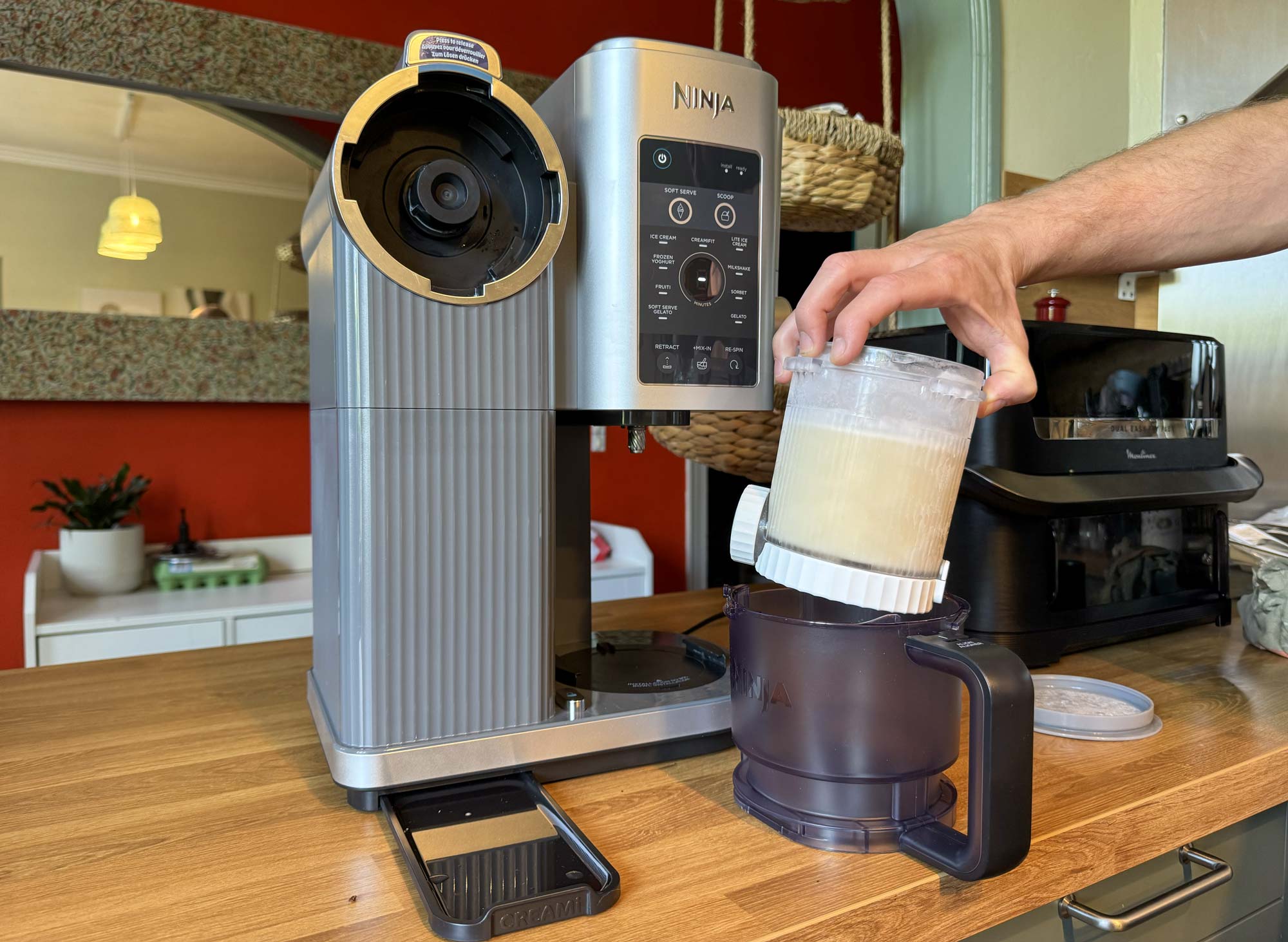 Bloc de glace congelé 24 heures avant mixage