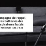 Campagne de rappel des batteries des aspirateurs Rowenta X-Force Flex 14.60 et 15.60