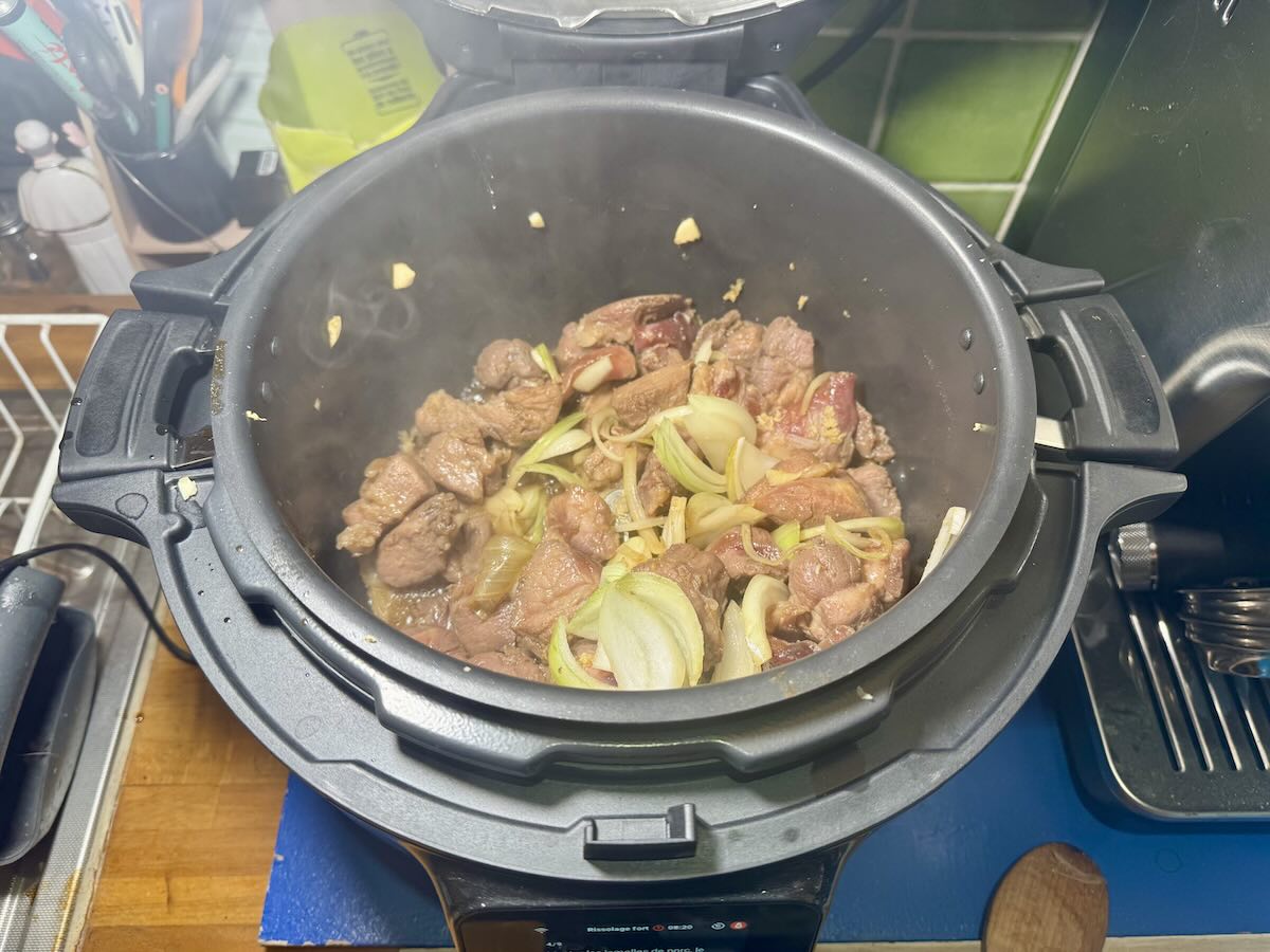 Un porc au caramel au Moulinex Cookeo Infinity © Labo Maison