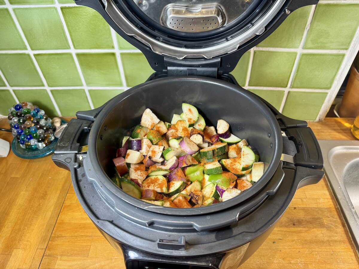 Une ratatouille au Cookeo Infinity de Moulinex © Labo Maison