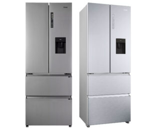 Réfrigérateur multi-portes Haier HFR5719EWMG en présentation générale