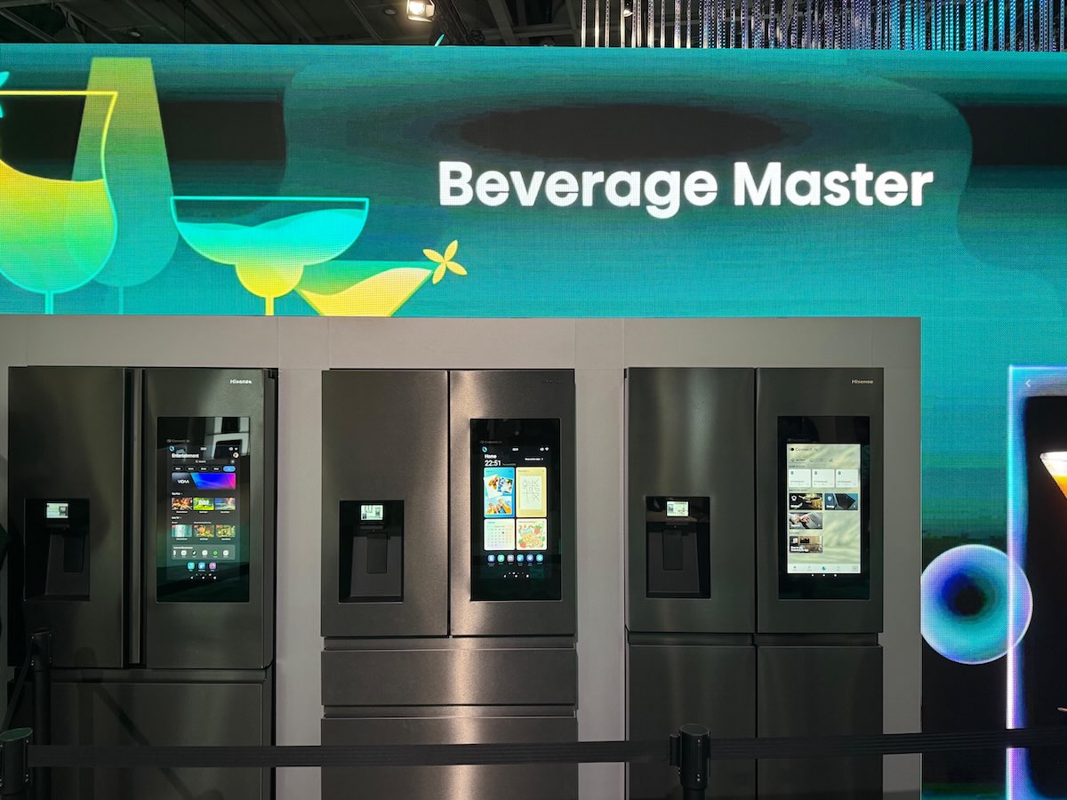Les réfrigérateurs Hisense présentés à l'IFA © Labo Maison